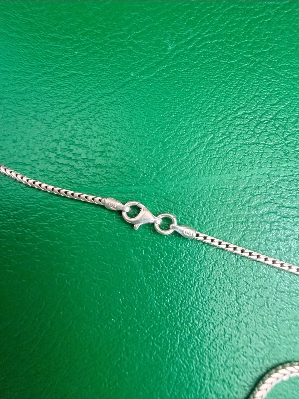P LUX Italy .925 Sterling Silver Franco Link Chain Necklace 19